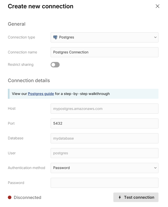 postgres connector