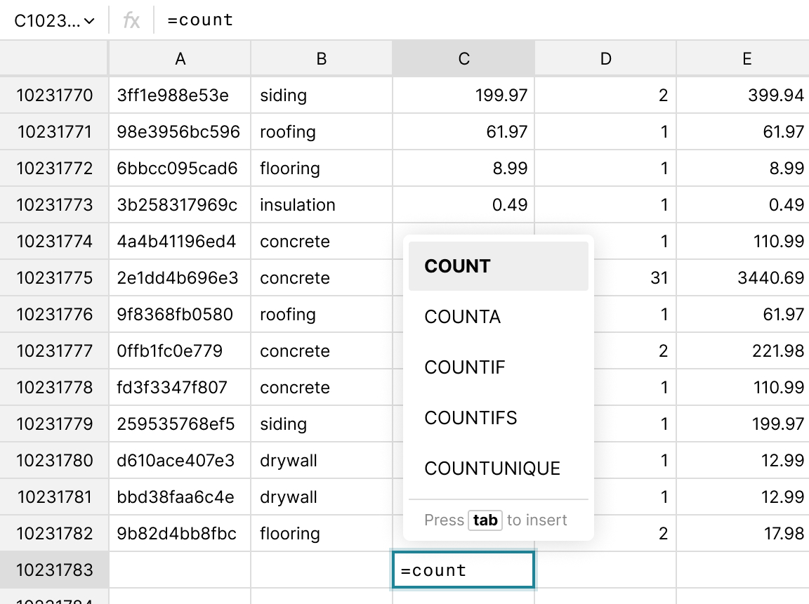 alternative to excel and google sheets