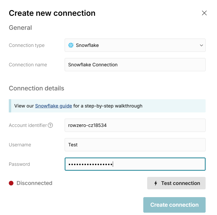 snowflake connector
